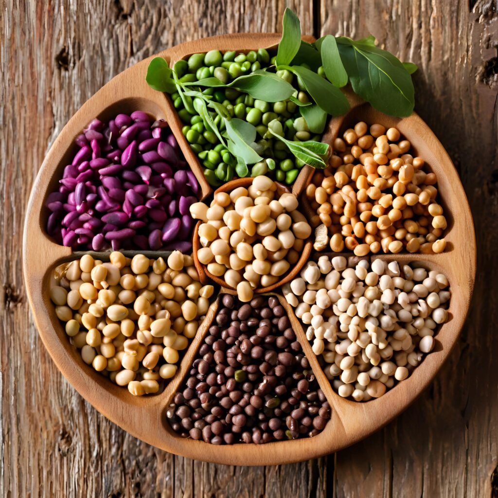 Legumes_ Lentils, chickpeas, beans in a plant-based diet