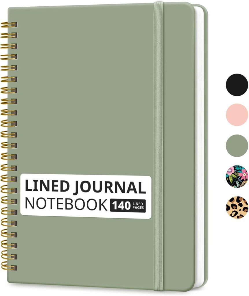 Lined Spiral Journal Notebook for Women