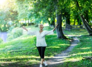 Mindful walking, feeling free