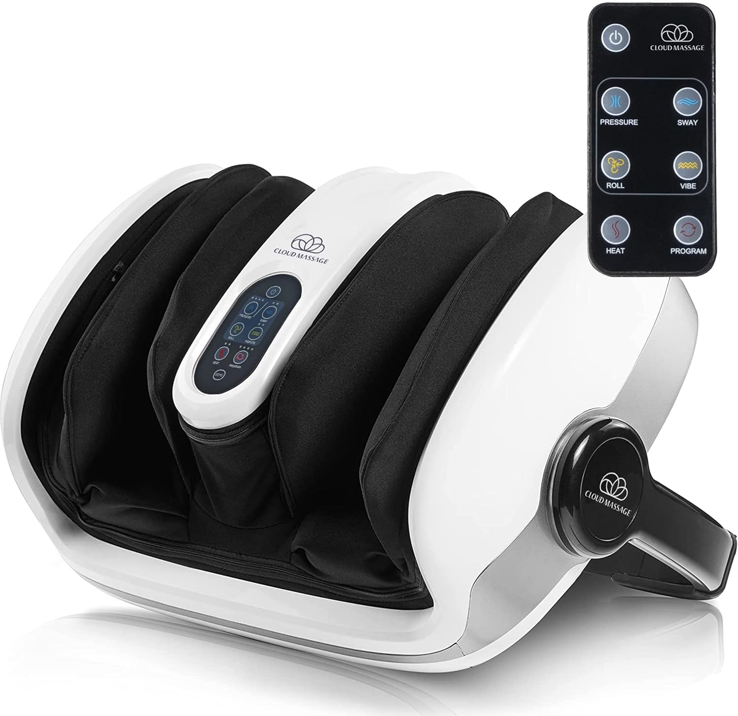 Cloud Massage Shiatsu Foot Massager with Heat - Foot & Calf Massager for Relaxation, Plantar Fasciitis Relief, Neuropathy, Circulation, and Heat Therapy