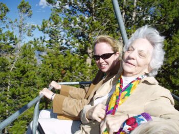 Happy older woman experiencing mental well-being