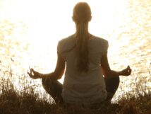 Woman meditating